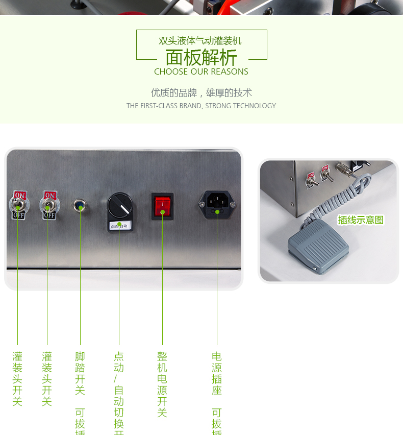 bsb氣動小型定量灌裝機 麵板控製(zhì)
